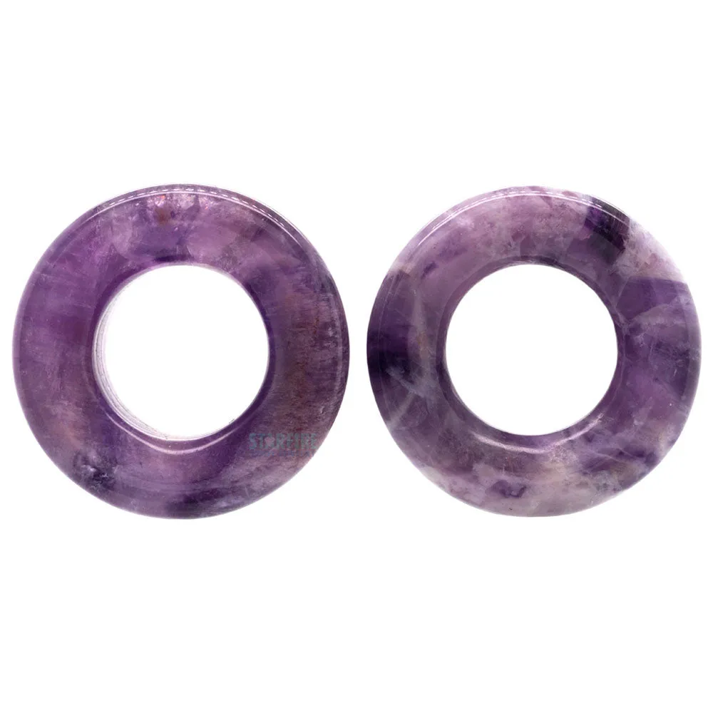 Stone Double Flare Eyelets - Amethyst