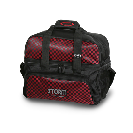 Storm 2 Ball Tote Deluxe Black/Checkered Red Bowling Bag