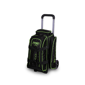 Storm Rolling Thunder 2 Ball Roller Checkered Bowling Bag Black/Lime