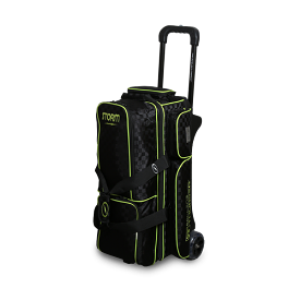 Storm Rolling Thunder 3 Ball Roller Checkered Bowling Bag Black/Lime