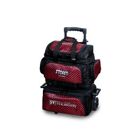 Storm Rolling Thunder 4 Ball Roller Checkered Bowling Bag Red/Black