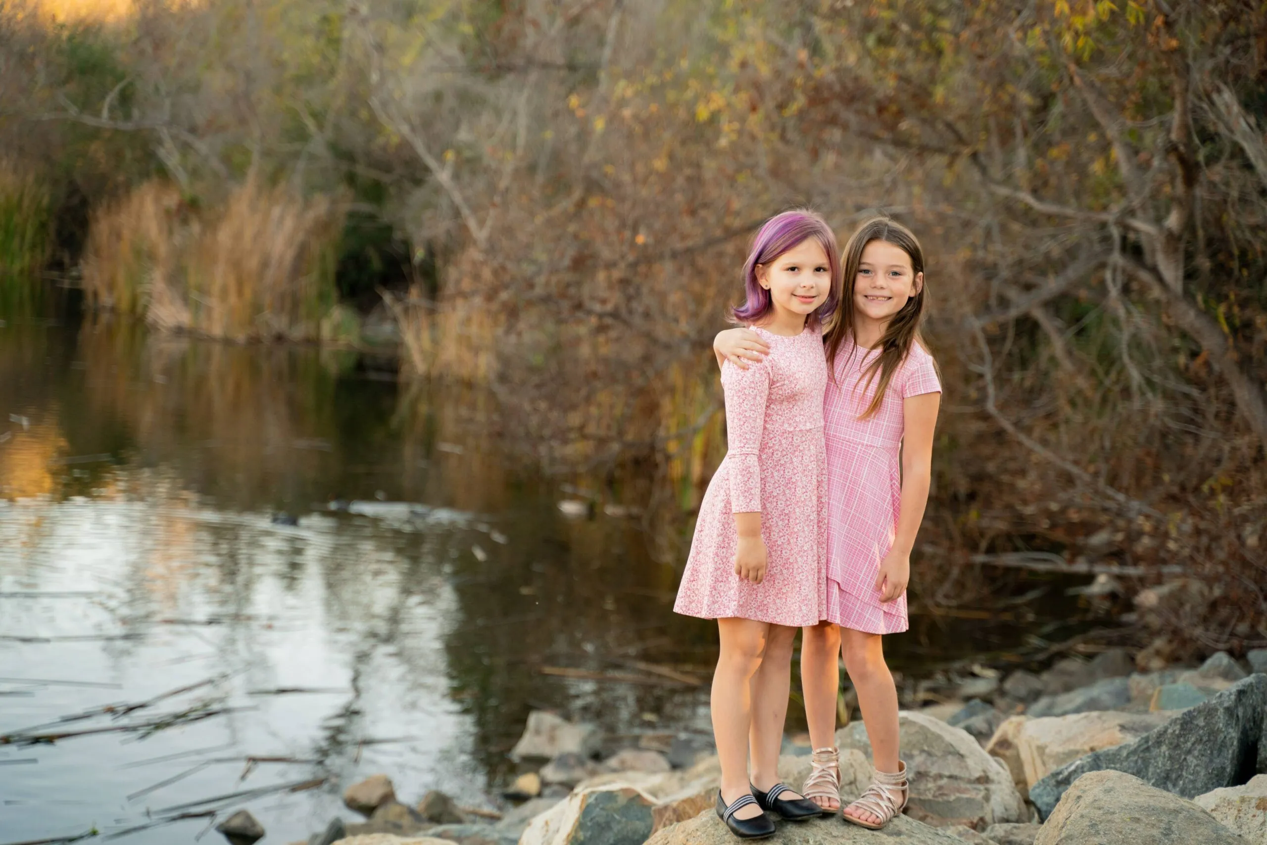 Sweet Bamboo Pink Weave Bamboo Emma’s Tulip Dress