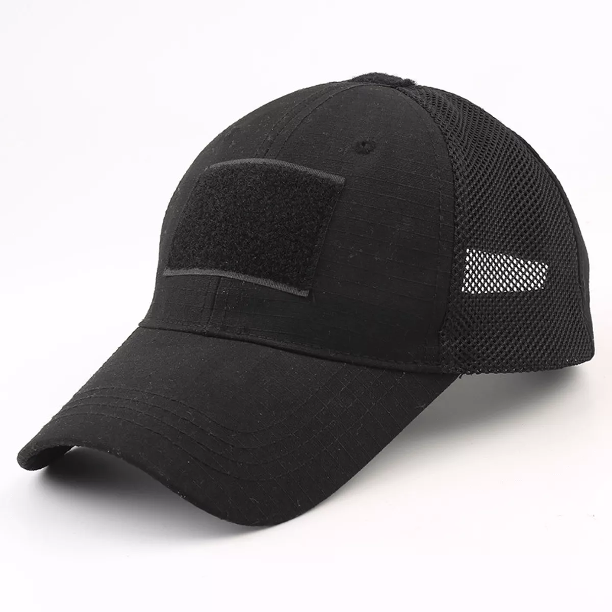 Tactical-Style Patch Hat With Adjustable Strap