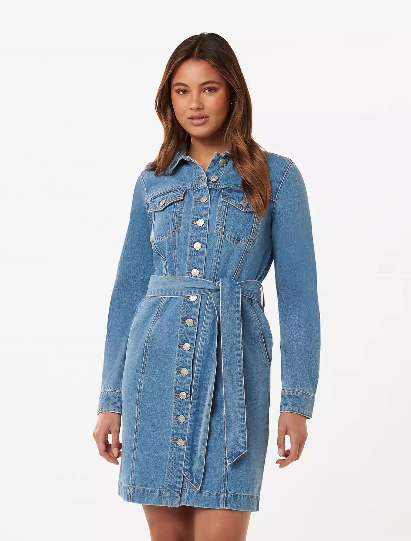 Taylor Denim Shirt Dress