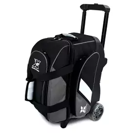 Tenth Frame Deluxe Double Roller Bowling Bag Grey/Black