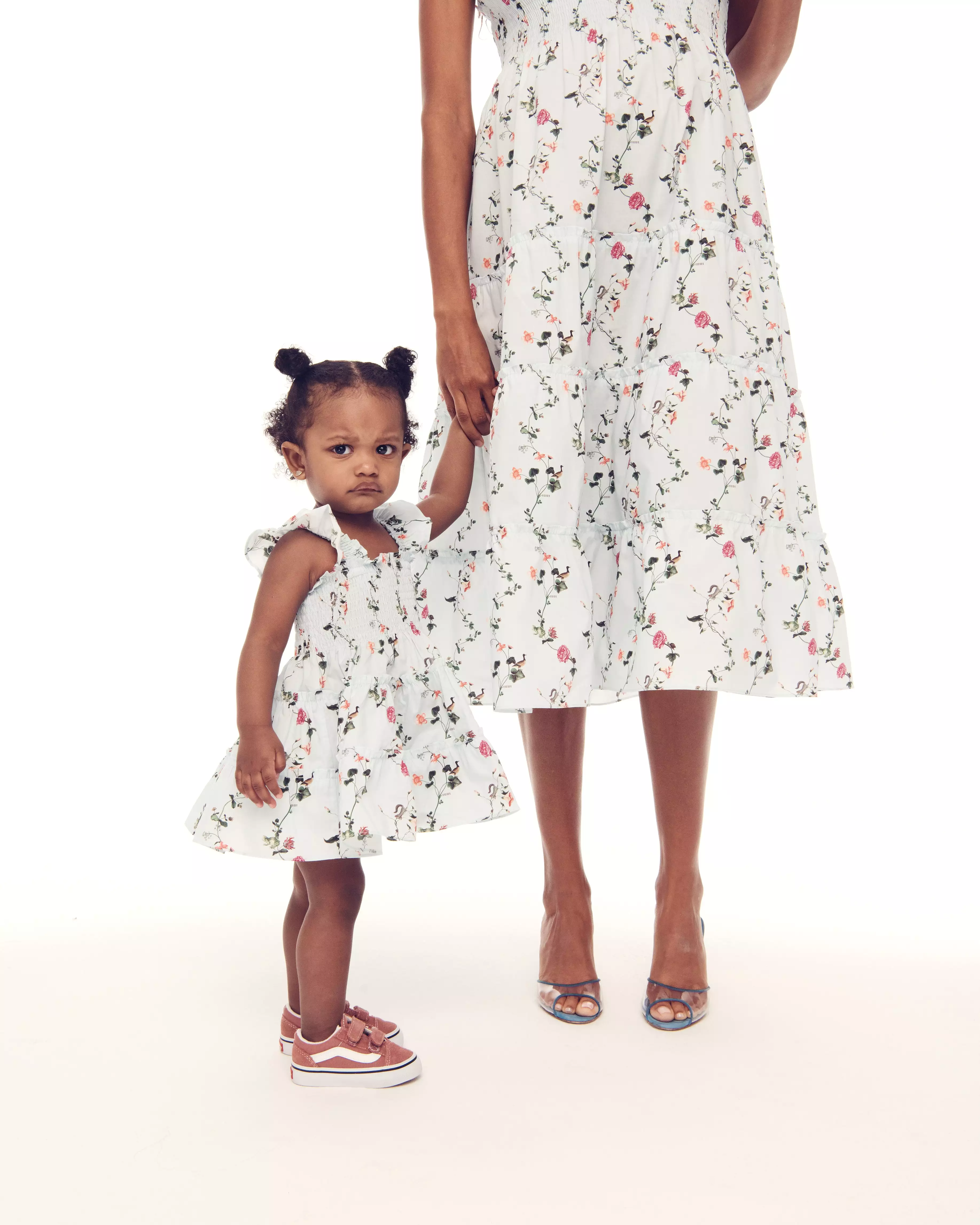 The Baby Ellie Nap Dress - Pond Floral Poplin