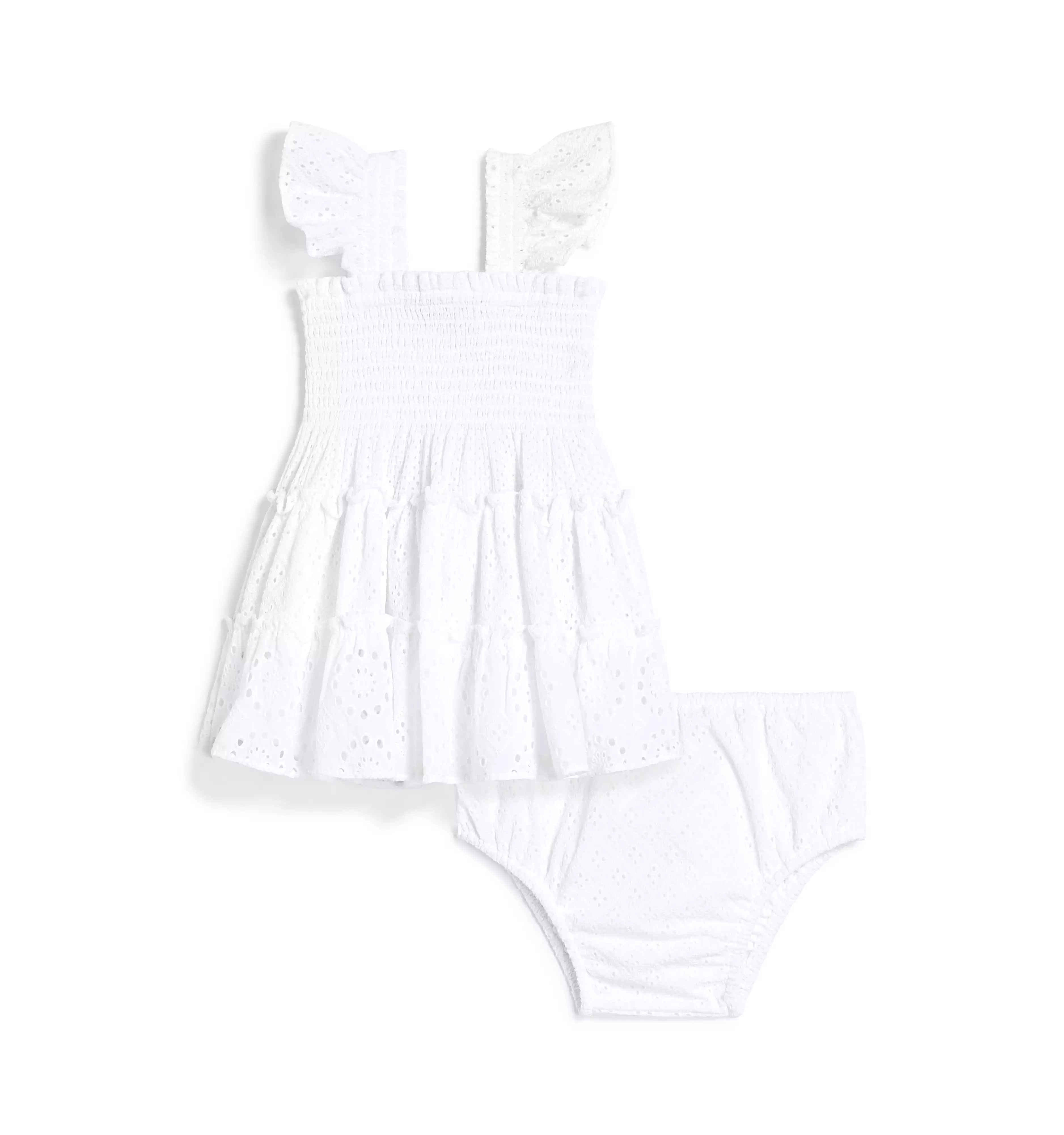 The Baby Ellie Nap Dress - White Eyelet