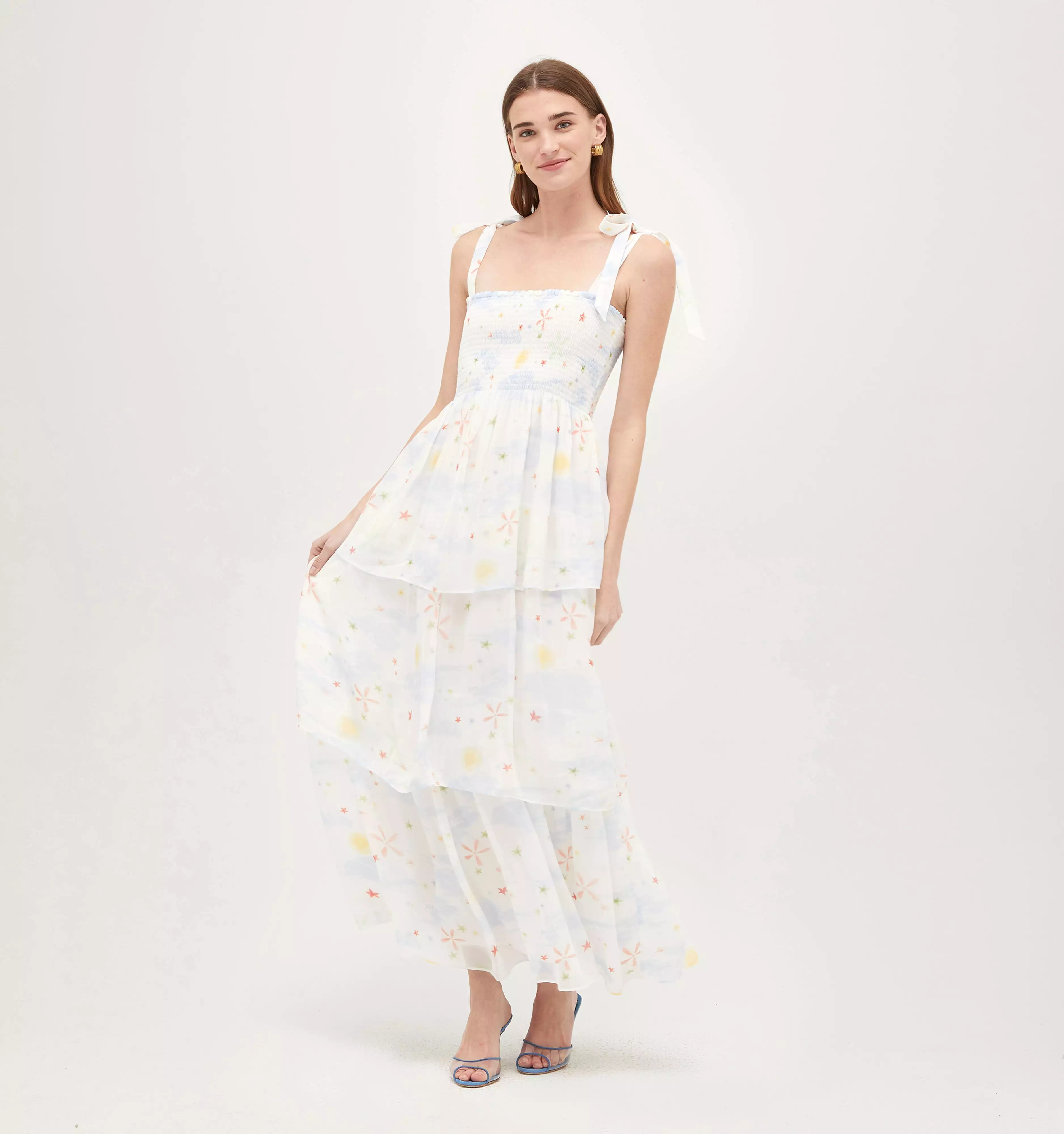 The Elise Nap Dress - Celestial Floral Georgette