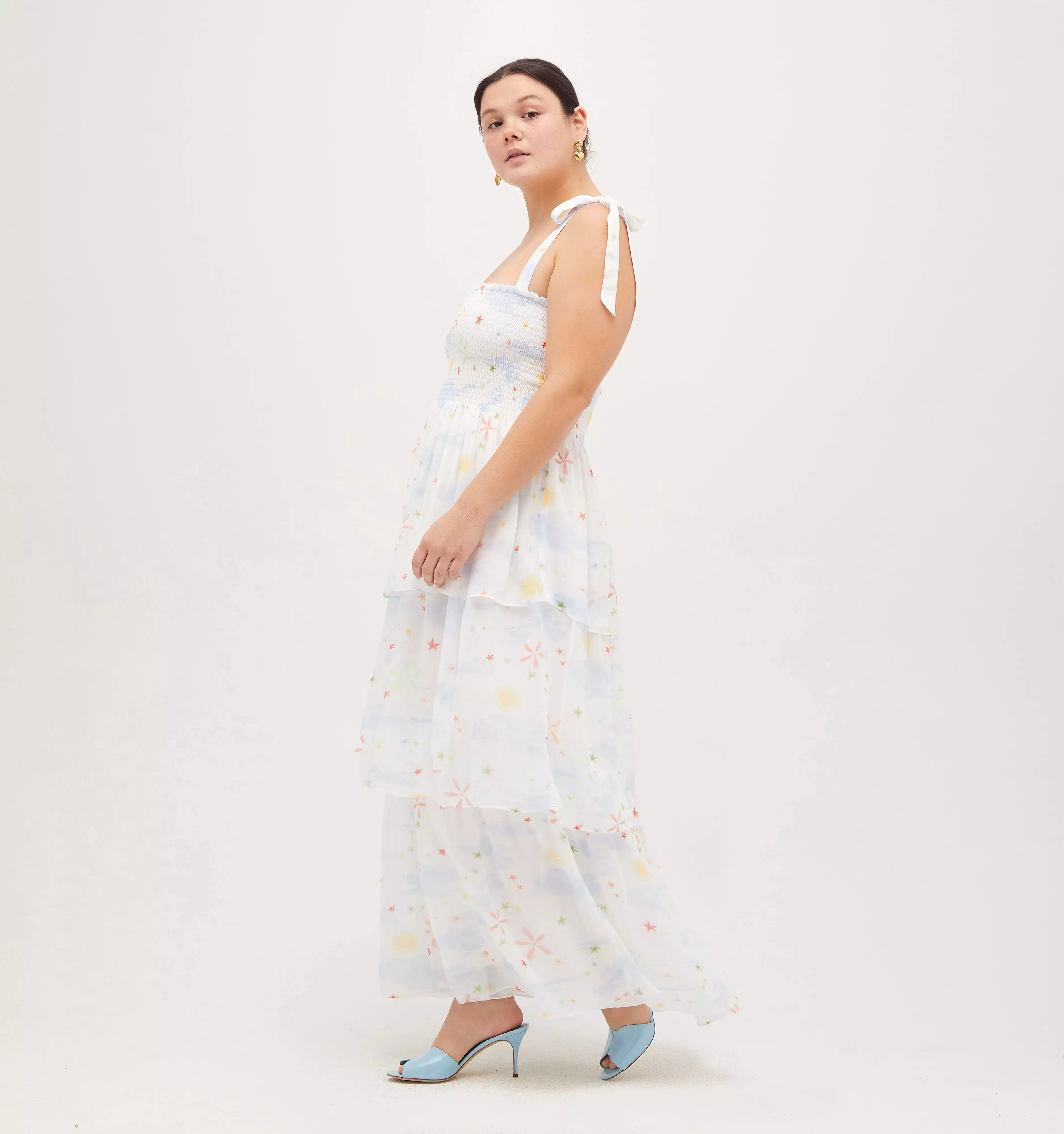 The Elise Nap Dress - Celestial Floral Georgette