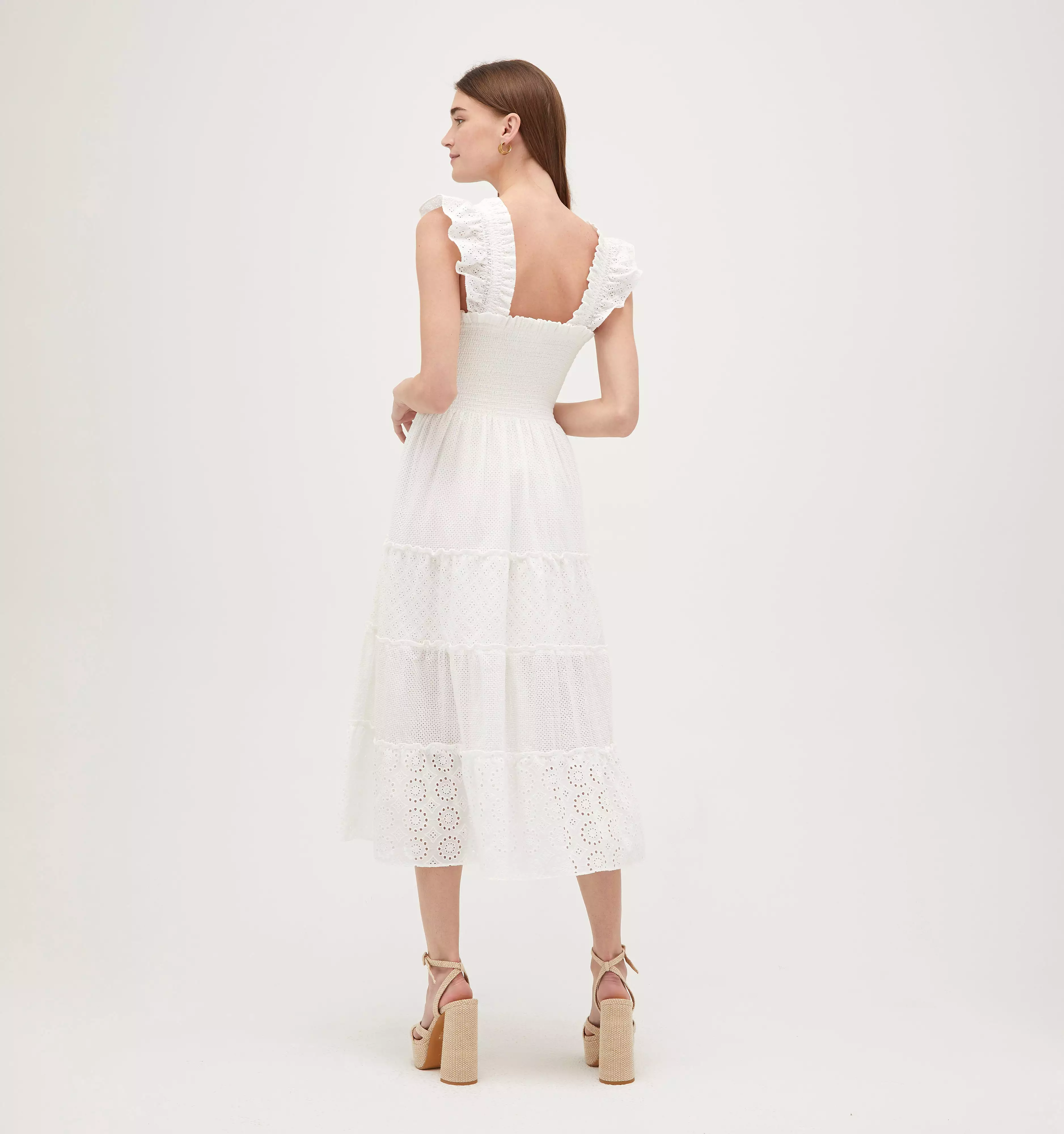 The Ellie Nap Dress - White Eyelet