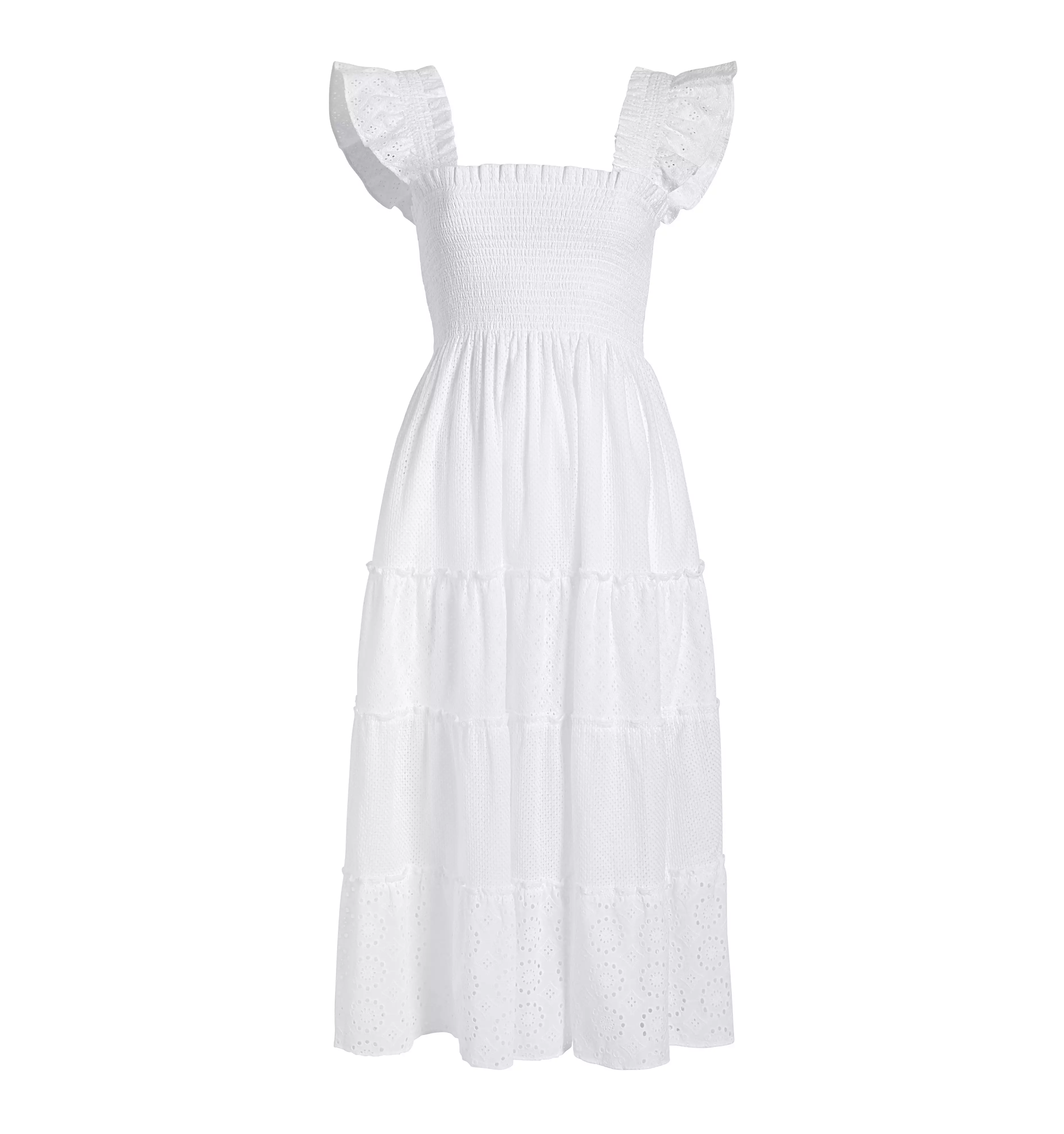 The Ellie Nap Dress - White Eyelet