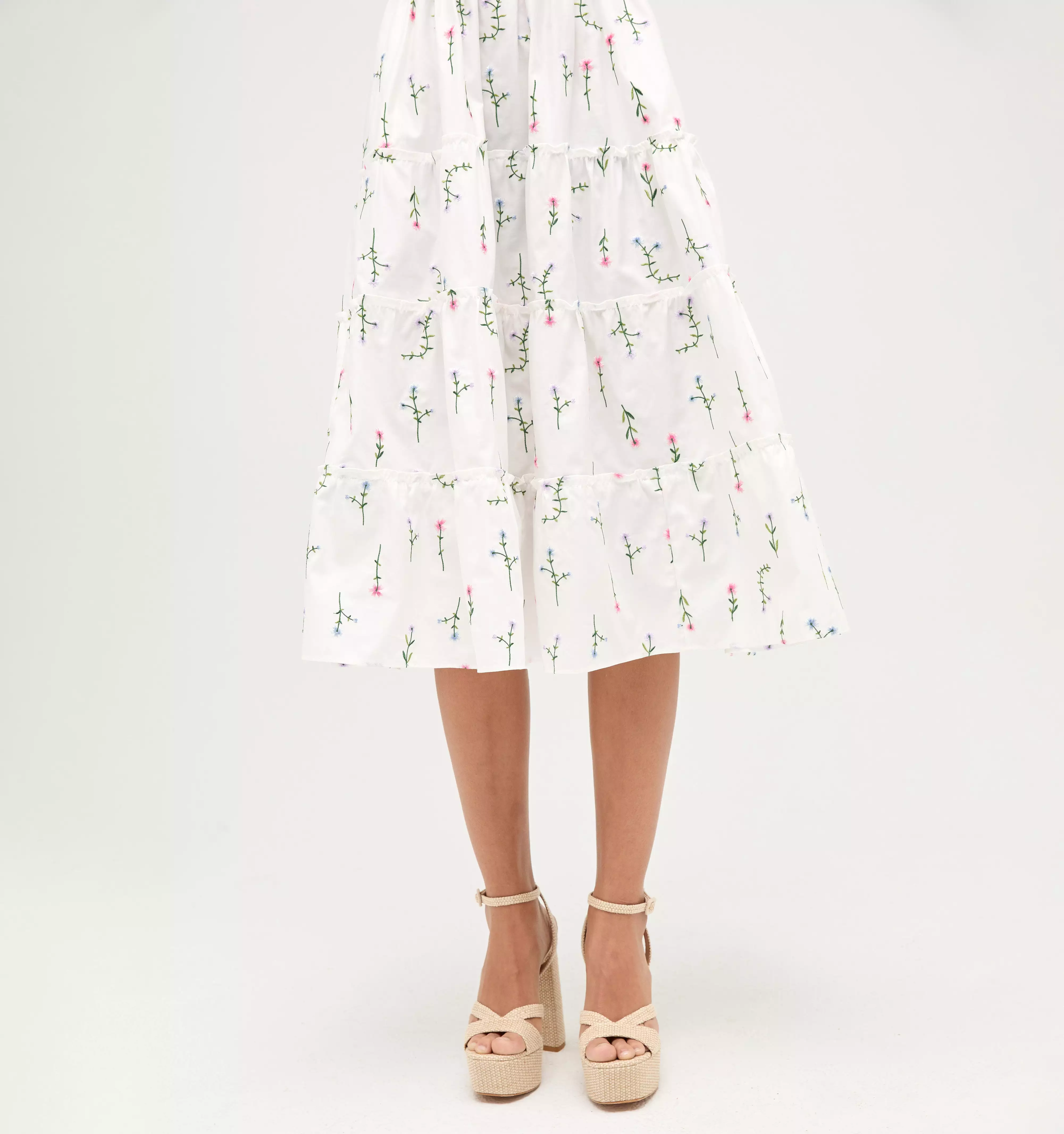 The Ellie Nap Dress - Wildflower Embroidery