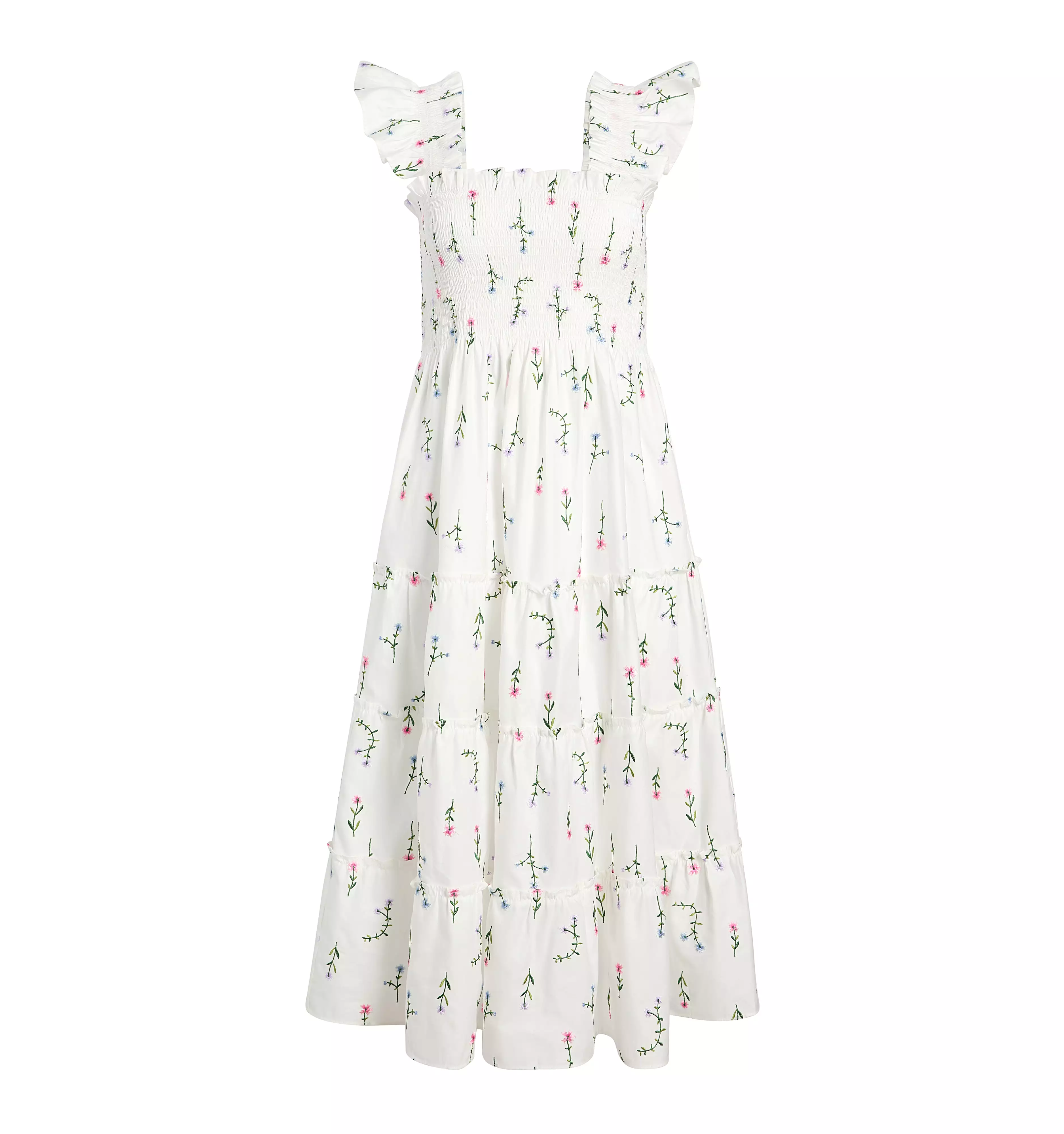 The Ellie Nap Dress - Wildflower Embroidery