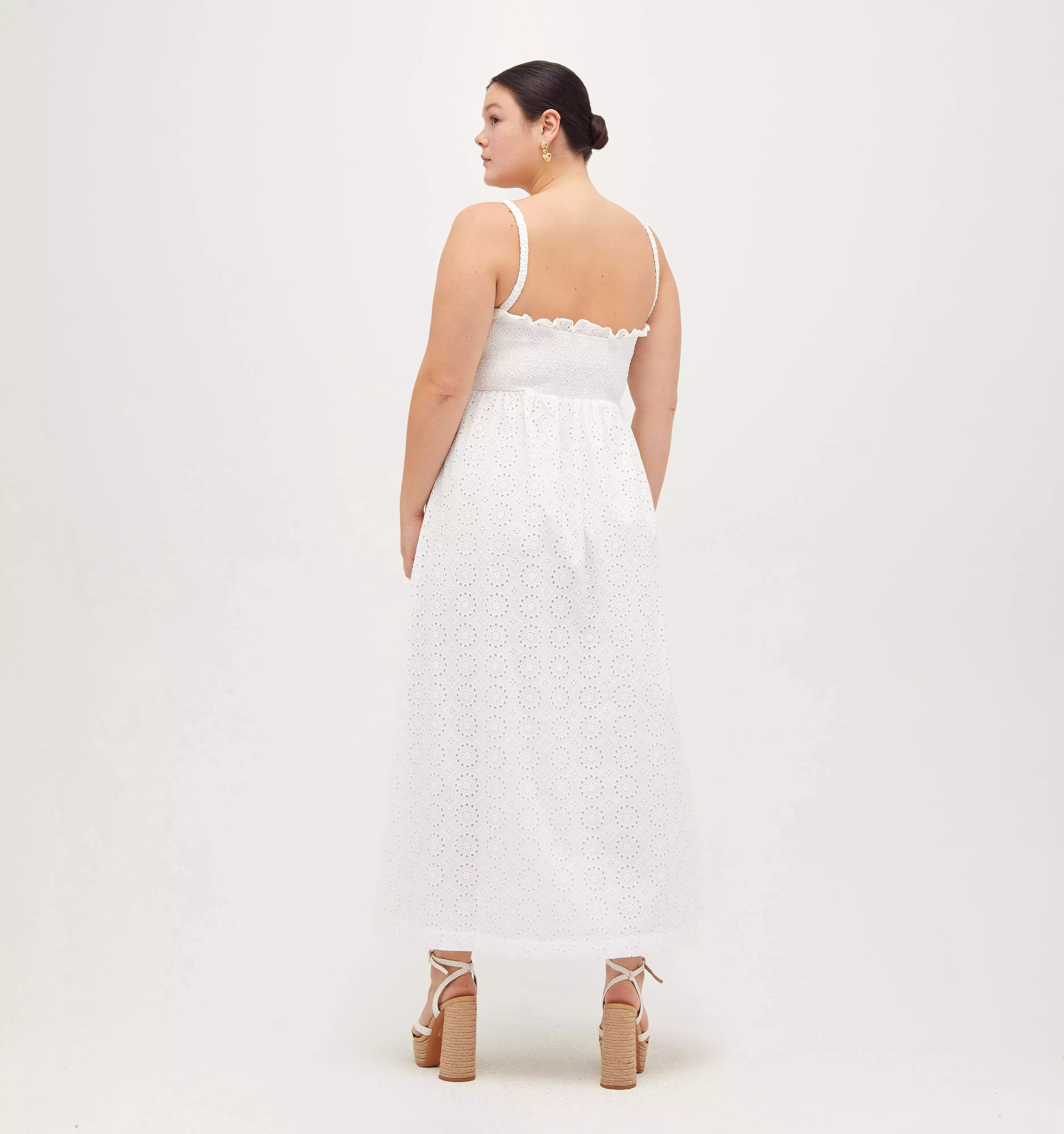 The Frida Nap Dress - White Eyelet