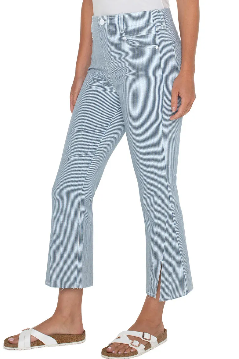 THE GIA GLIDER CROP FLARE TWISTED SEAM