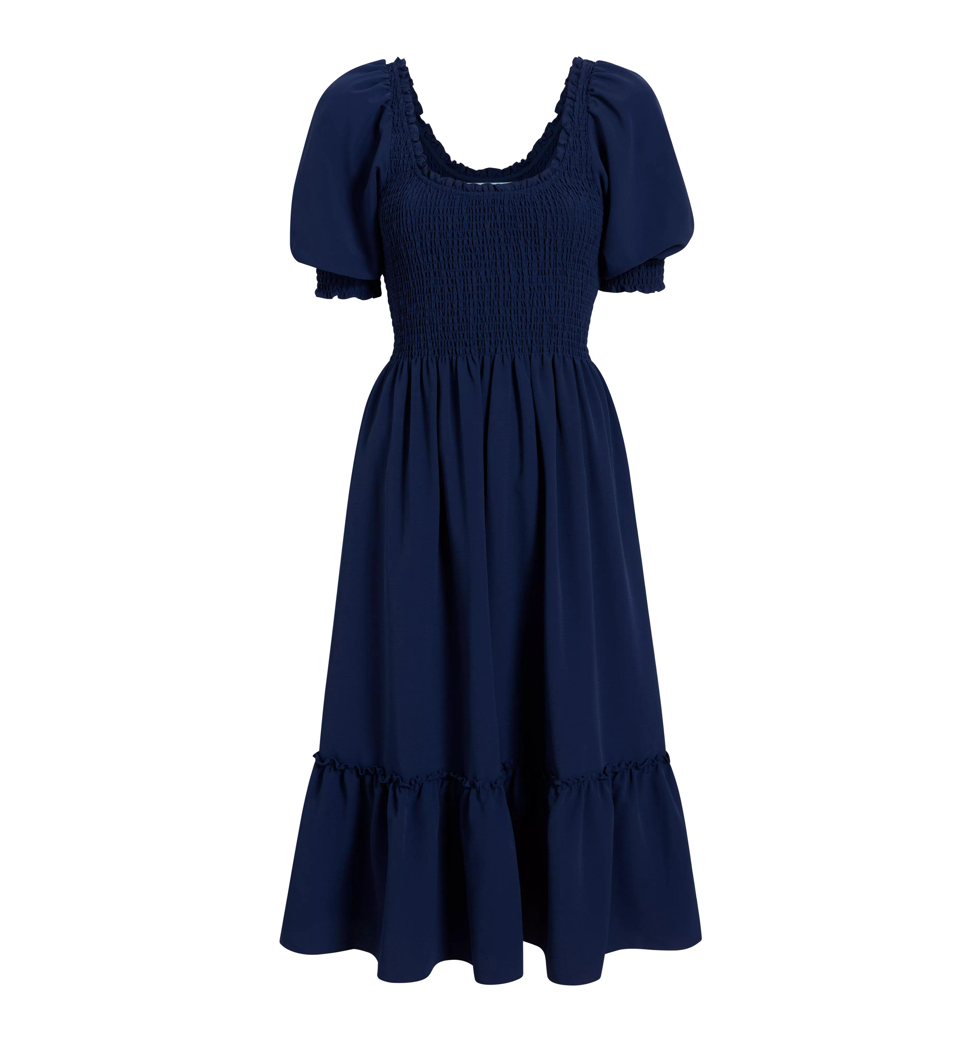 The Maternity Louisa Nap Dress - Navy Crepe