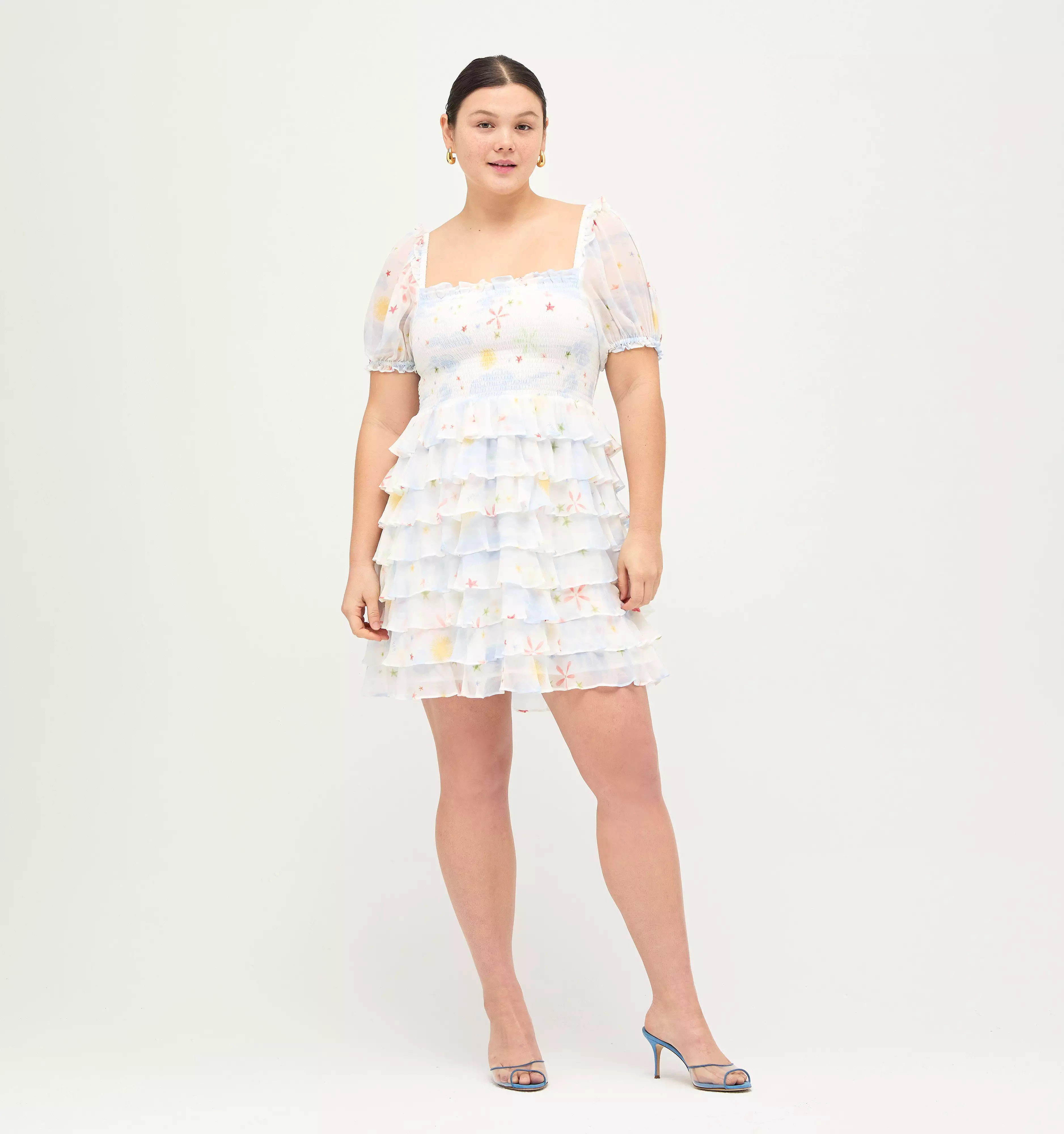 The Mimi Nap Dress - Celestial Floral Georgette