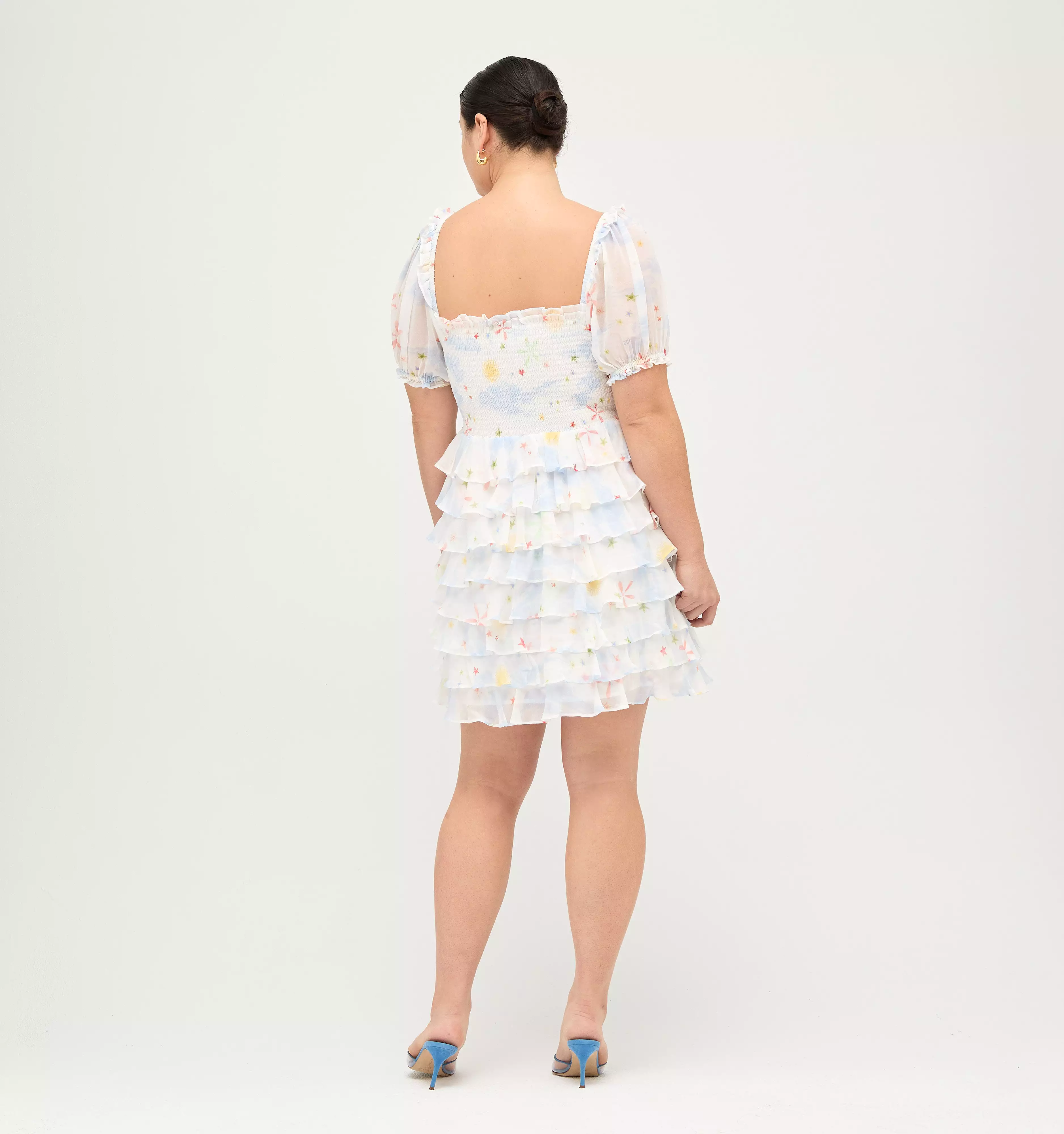 The Mimi Nap Dress - Celestial Floral Georgette