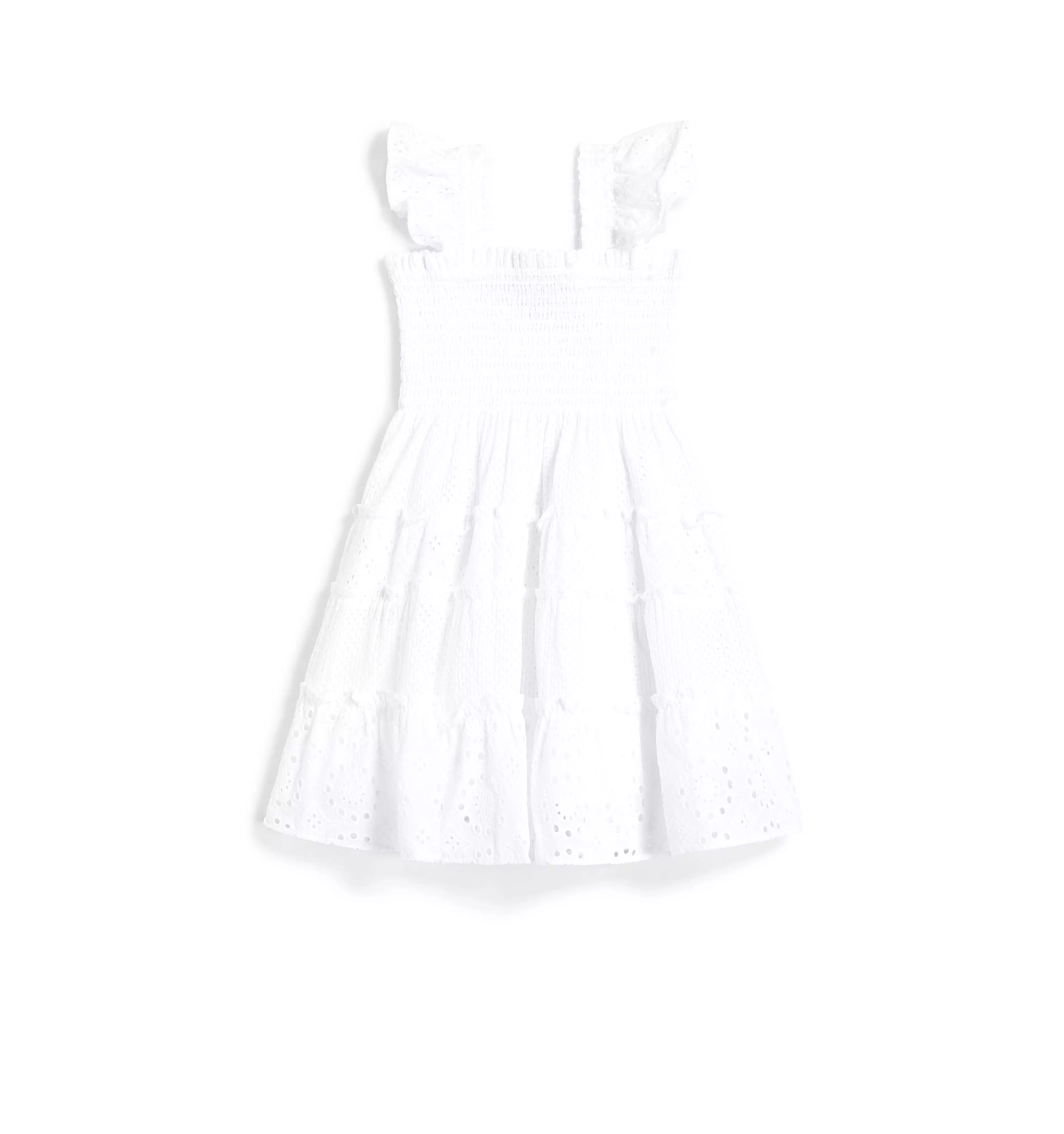 The Tiny Ellie Nap Dress - White Eyelet