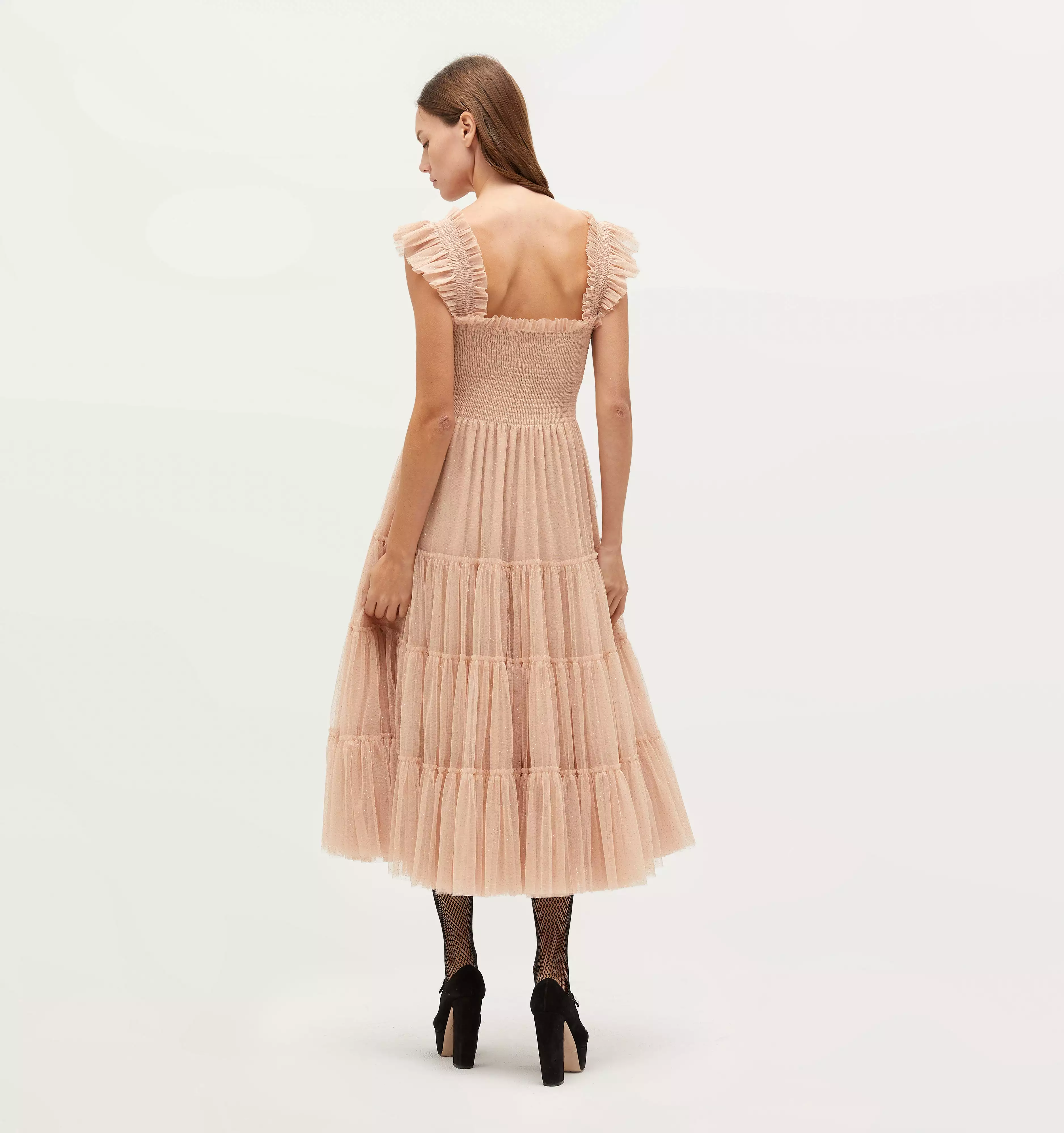 The Tulle Ellie Nap Dress - Blush Glitter Tulle