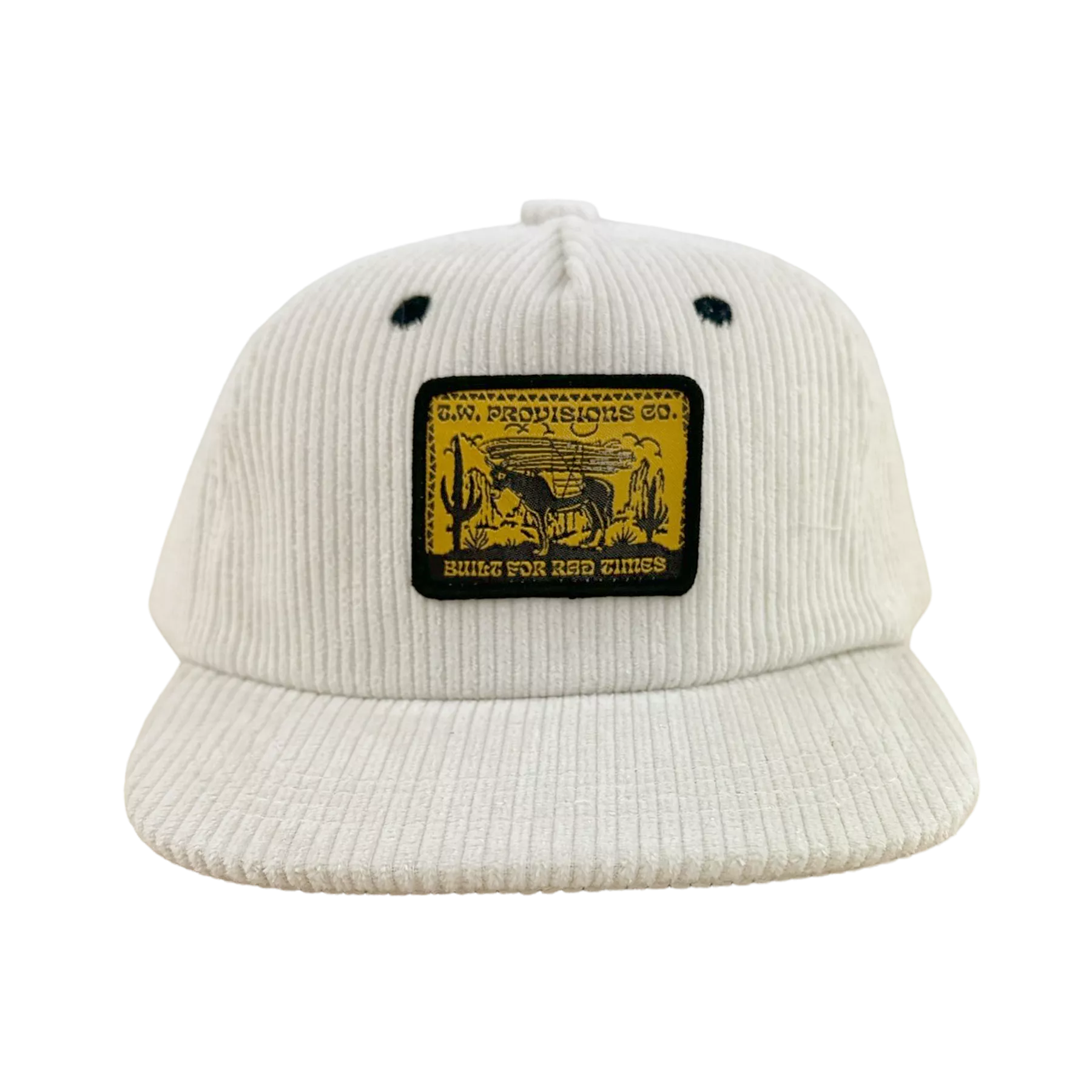 Tiny Whales Provisions Natural Corduroy Snap Back Hat