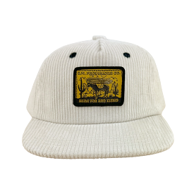 Tiny Whales Provisions Natural Corduroy Snap Back Hat