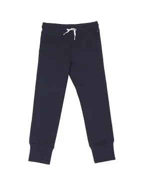 Tommy Hilfiger Kids Girls Navy Drawstring Waist Solid Joggers