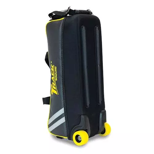 Track Select Triple Roller Tote Bowling Bag Black/Grey/Yellow