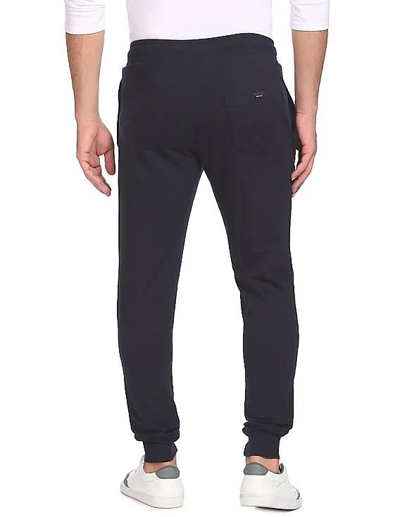 U.S. Polo Assn. Men Navy Drawstring Waist Cotton Joggers