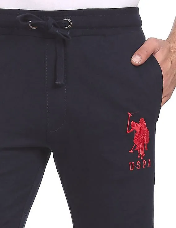 U.S. Polo Assn. Men Navy Drawstring Waist Cotton Joggers