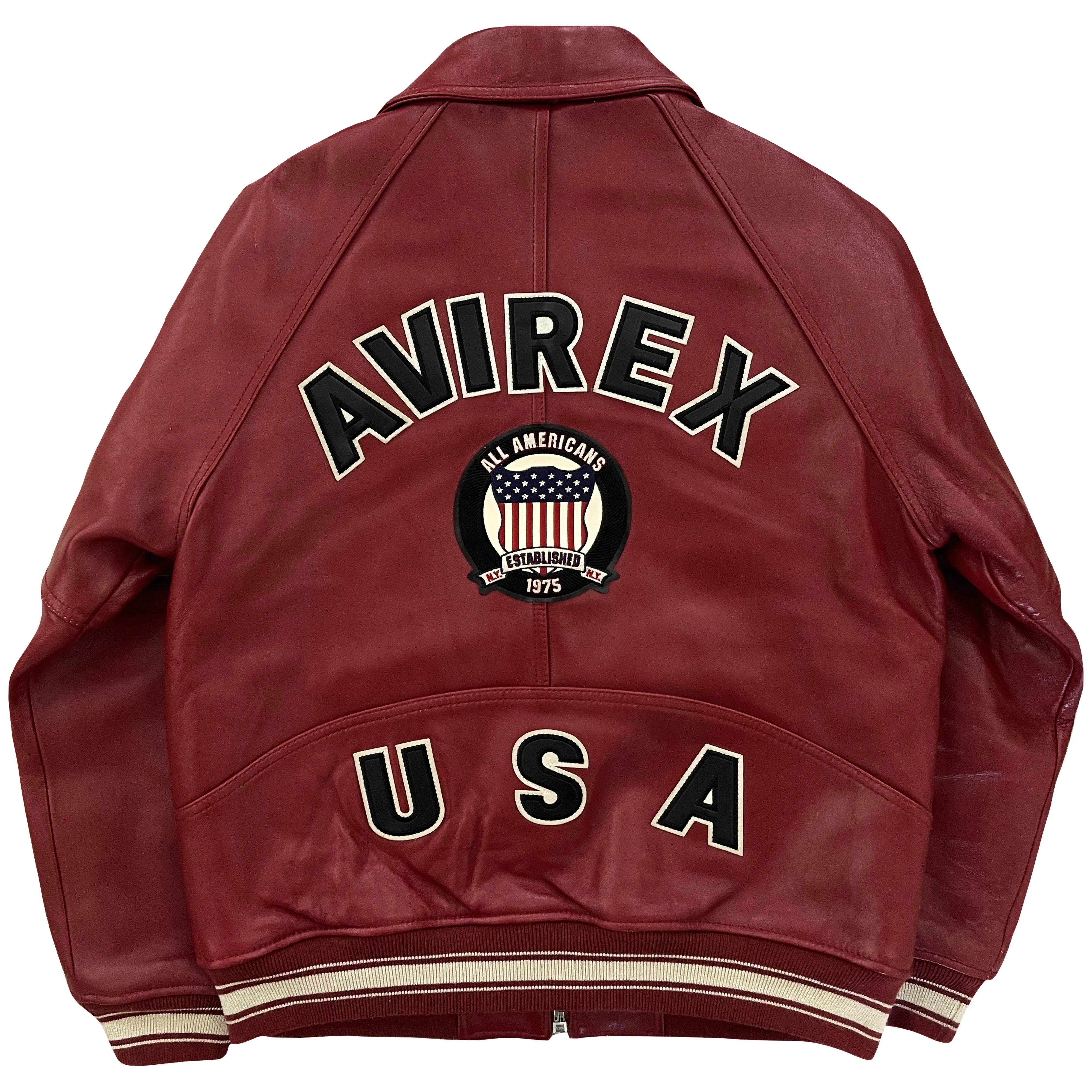 Vintage Avirex Leather Varsity Jacket