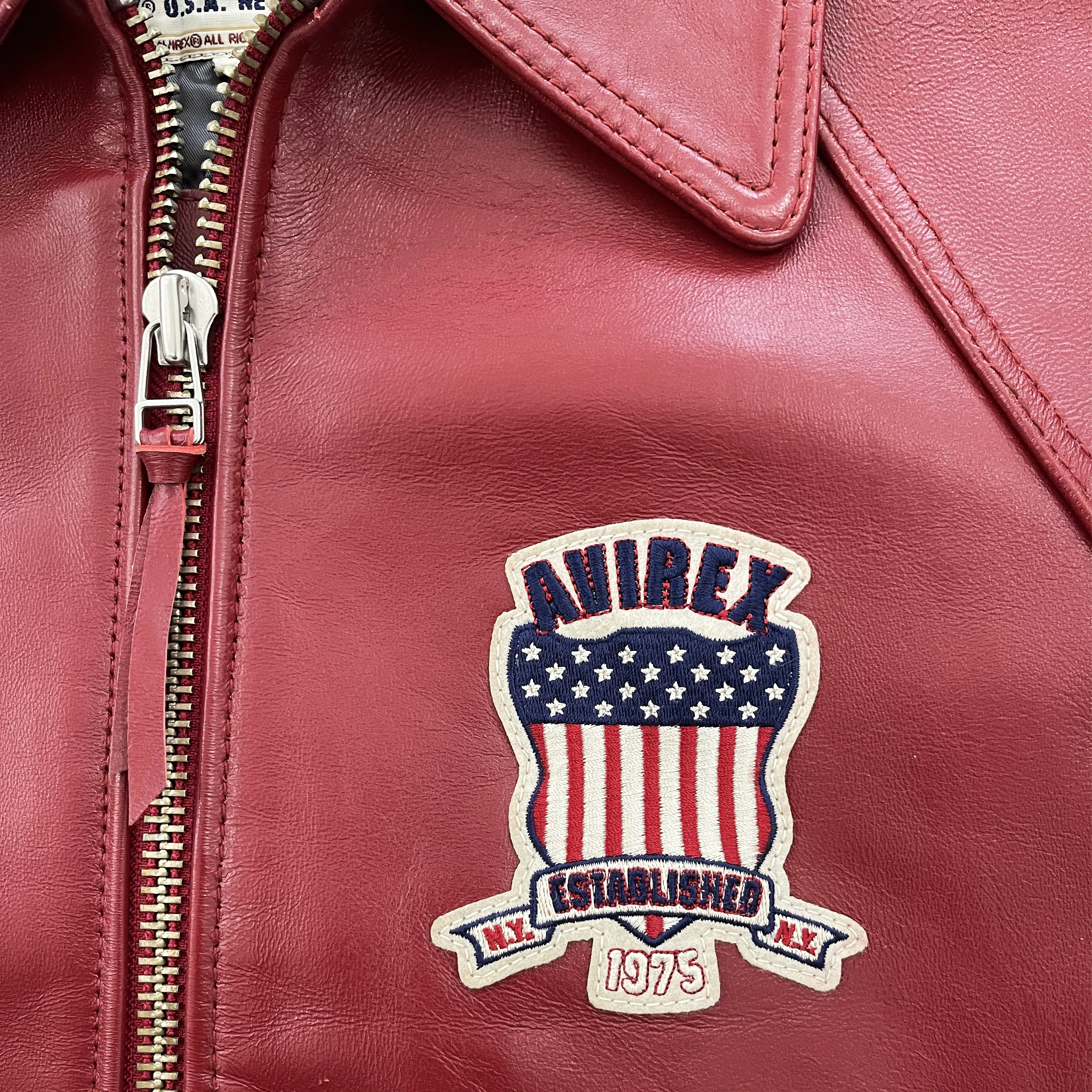 Vintage Avirex Leather Varsity Jacket