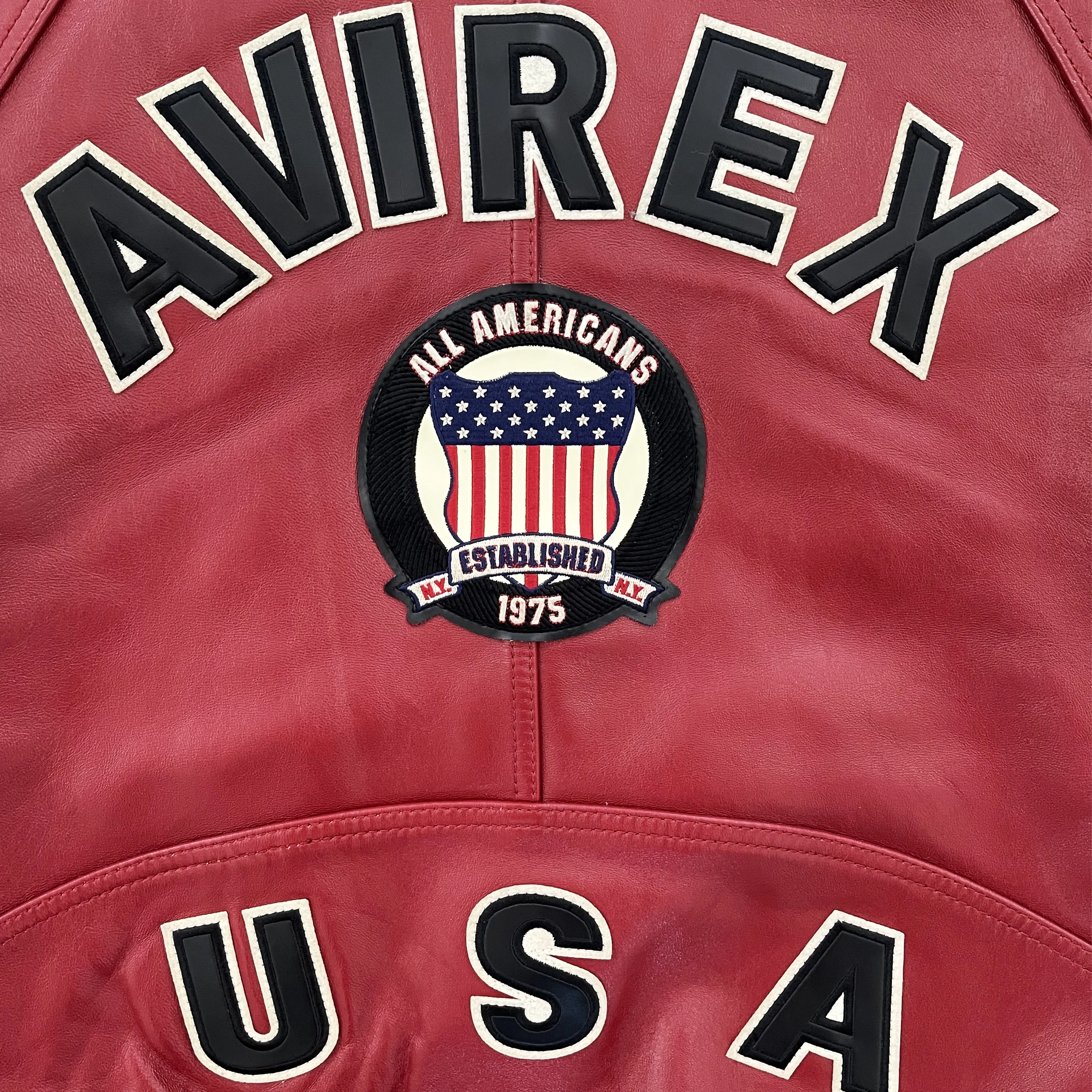 Vintage Avirex Leather Varsity Jacket