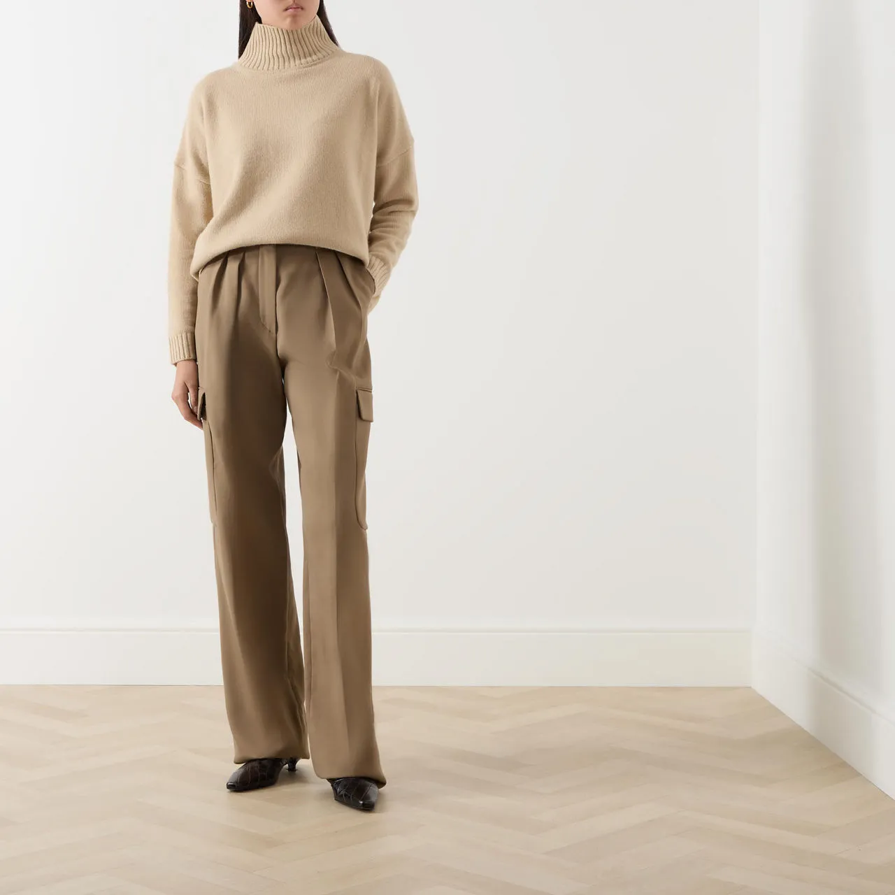 WEEKEND MAX MARA Borgia Turtleneck Sweater - Beige