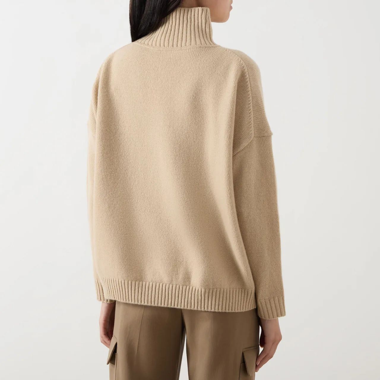 WEEKEND MAX MARA Borgia Turtleneck Sweater - Beige