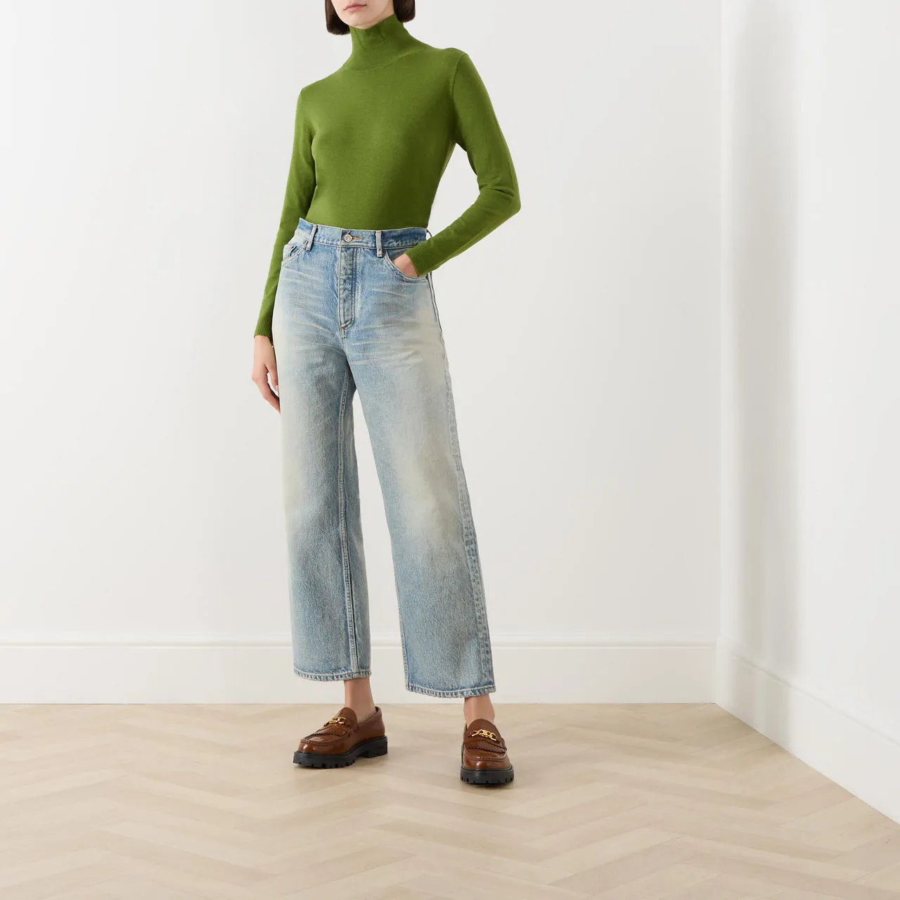 WEEKEND MAX MARA Kiku Turtleneck Sweater - Green