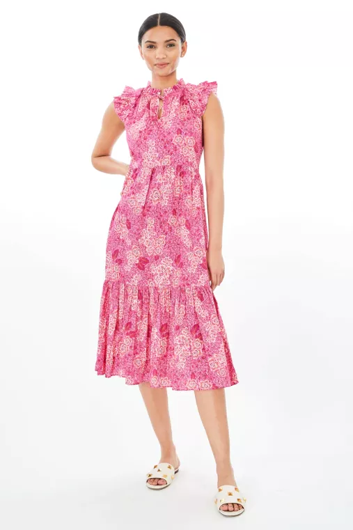 Whimsical floral Betsey dress