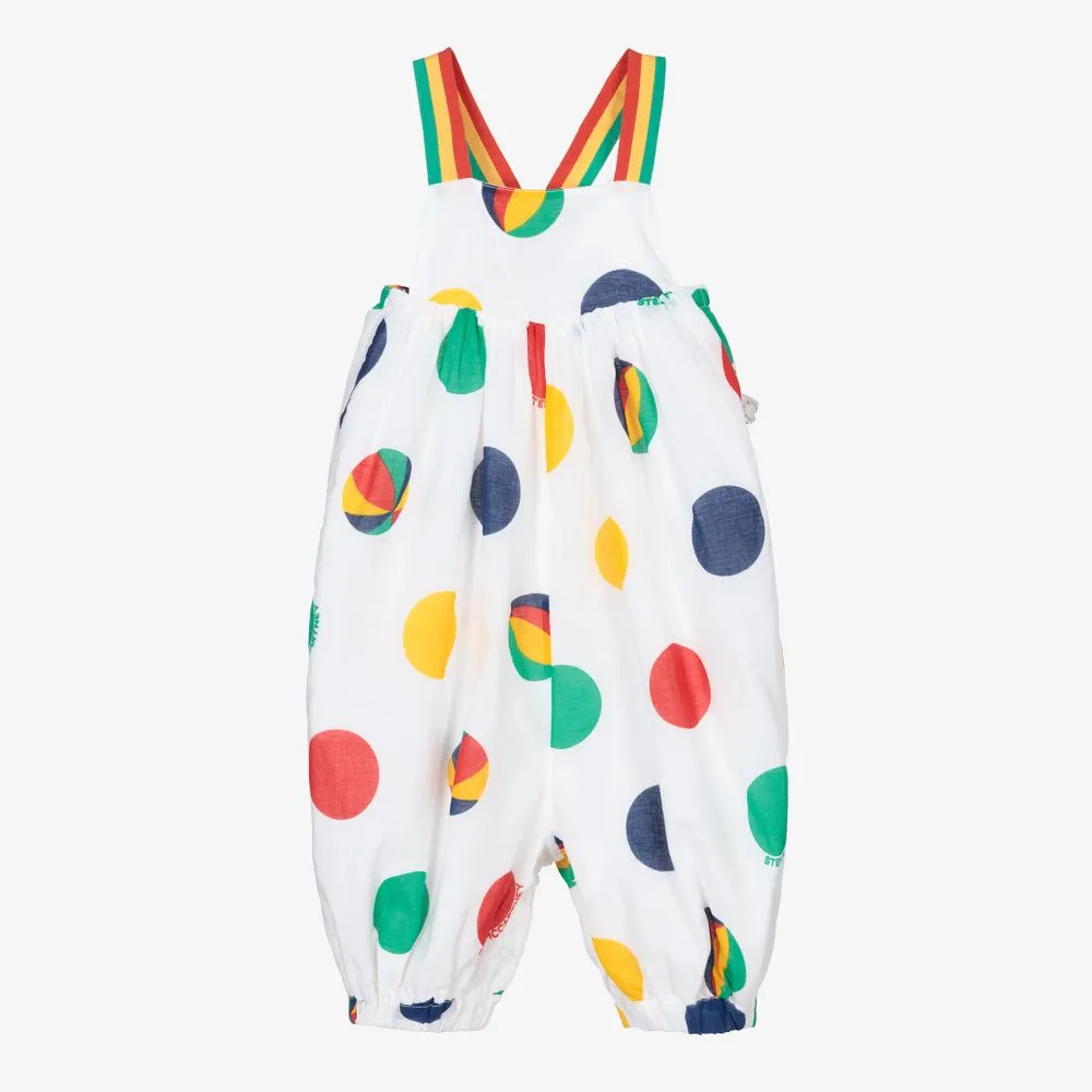 White Beach Ball Dungarees