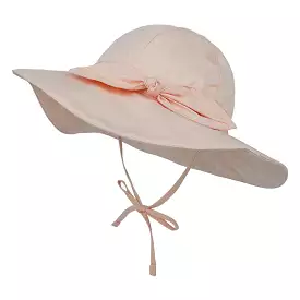 Wide Brim Baby Sun Hat — Peach