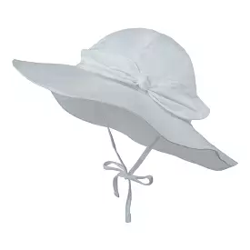 Wide Brim Baby Sun Hat — White