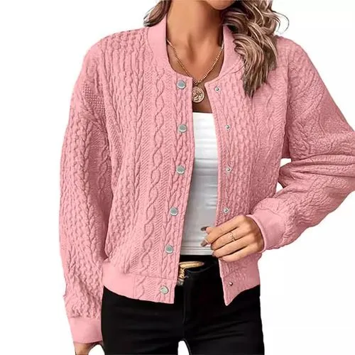 Women's Coat Long Sleeve Sweaters & Cardigans Button Casual Streetwear Solid Color