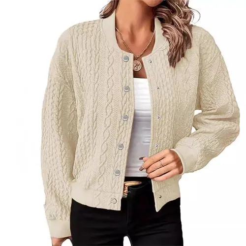 Women's Coat Long Sleeve Sweaters & Cardigans Button Casual Streetwear Solid Color