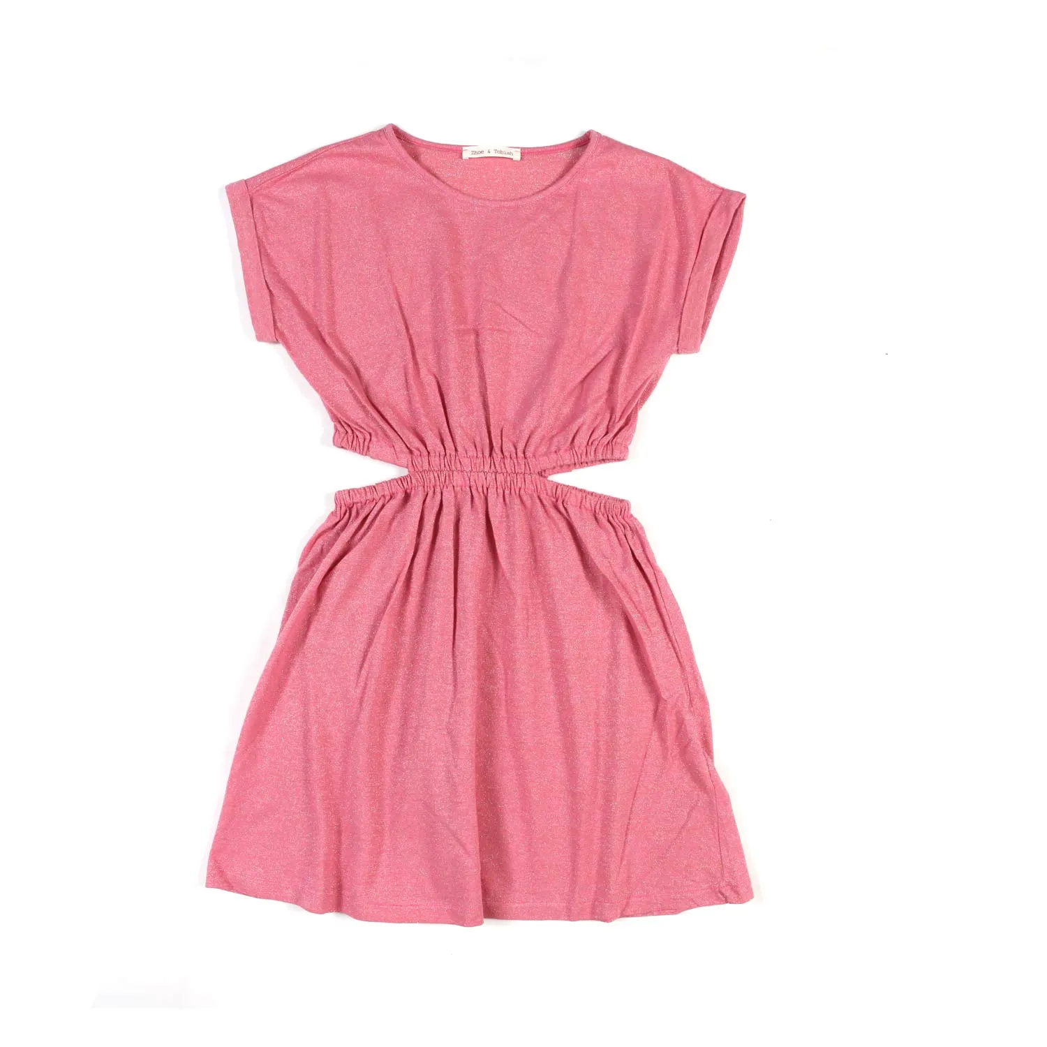 Zhoe & Tobiah Antique Pink Dress With Cut Out For Girls